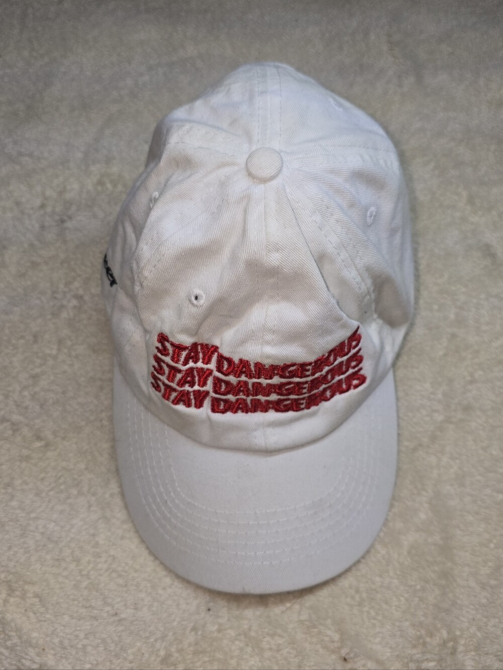 XTRA Unisex Adult White Cap Papas & Beer "Stay Dangerous " Adjustable